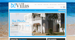 Desktop Screenshot of dcvillas.co.uk